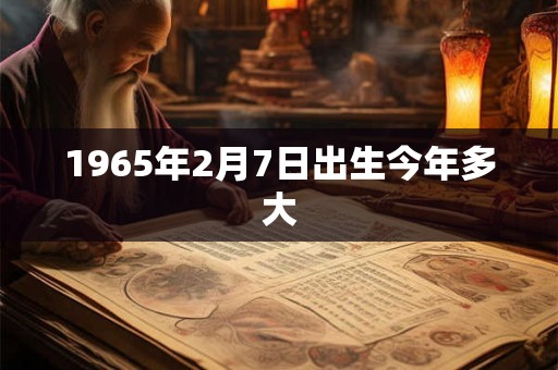 1965年2月7日出生今年多大