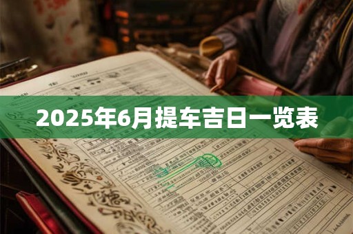 2026年6月提车吉日一览表