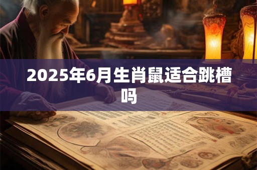2025年6月生肖鼠适合跳槽吗