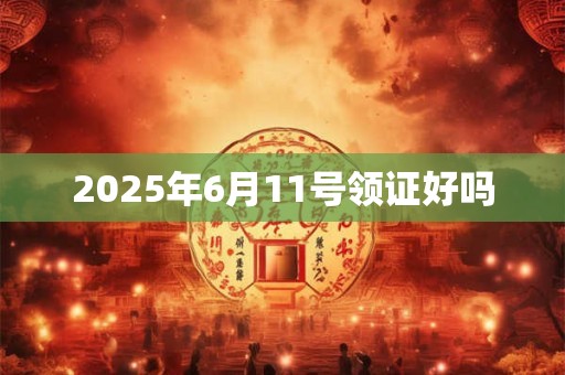 2025年6月11号领证好吗