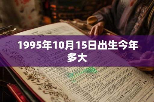 1995年10月15日出生今年多大