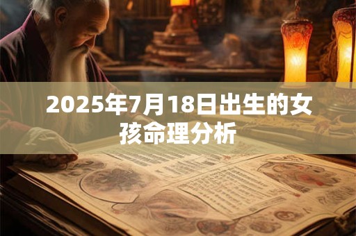 2025年7月18日出生的女孩命理分析