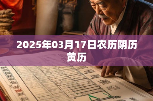 2026年03月17日农历阴历黄历