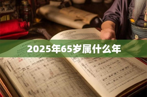 2025年65岁属什么年