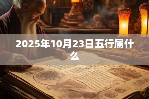 2025年10月23日五行属什么 2025年10月23日五行属什么