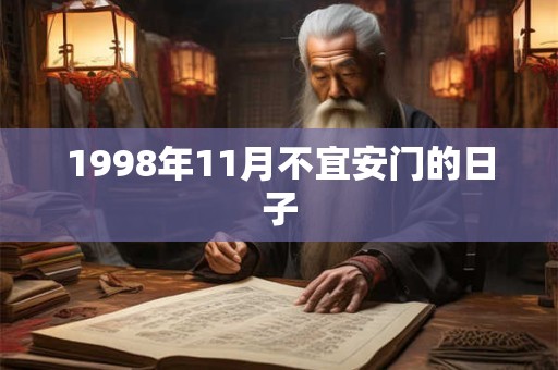 1998年11月不宜安门的日子