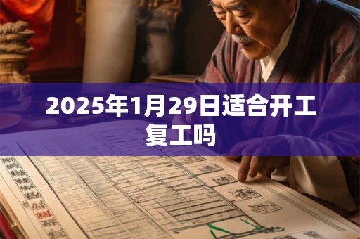 2025年1月29日适合开工复工吗