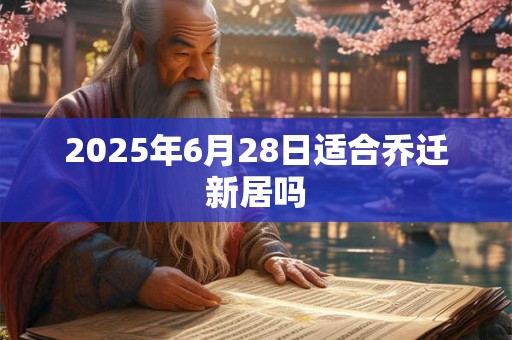2025年6月28日适合乔迁新居吗