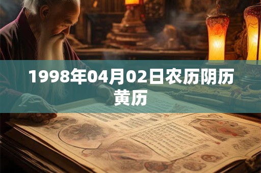 1998年04月02日农历阴历黄历