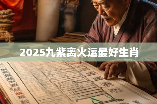 2025九紫离火运最好生肖