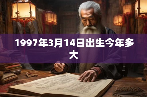 1997年3月14日出生今年多大