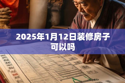 2025年1月12日装修房子可以吗