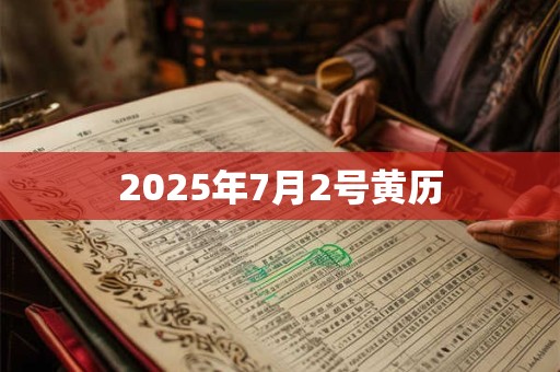 2025年7月2号黄历