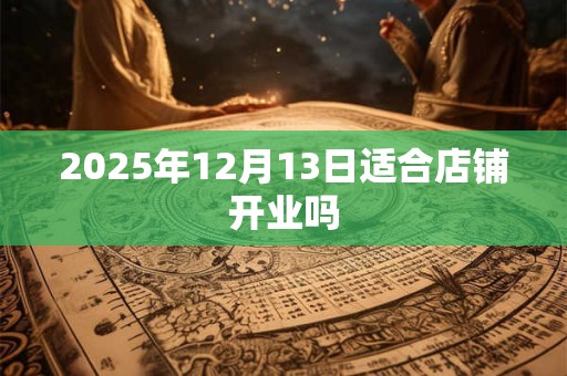 2025年12月13日适合店铺开业吗