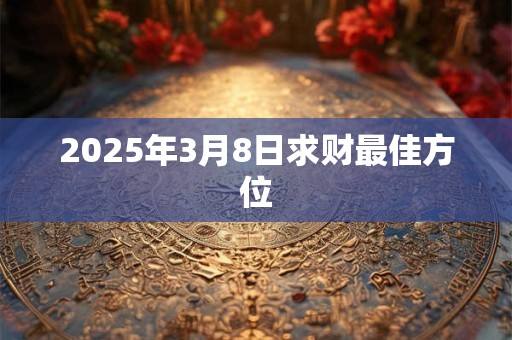2025年3月8日求财最佳方位