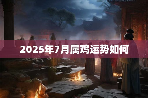 2025年7月属鸡运势如何