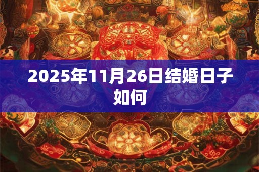 2026年11月26日结婚日子如何