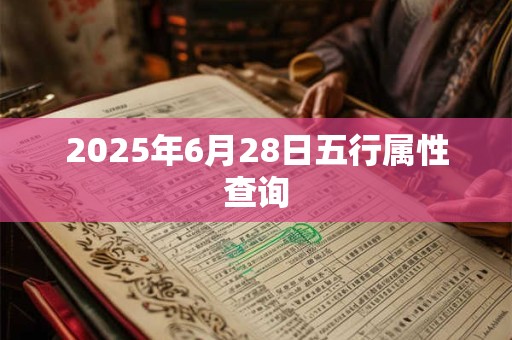 2025年6月28日五行属性查询 2025年6月28日五行属性查询