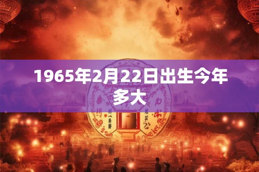 1965年2月22日出生今年多大