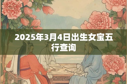 2025年3月4日出生女宝五行查询