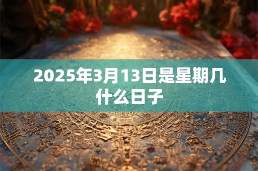 2025年3月13日是星期几什么日子