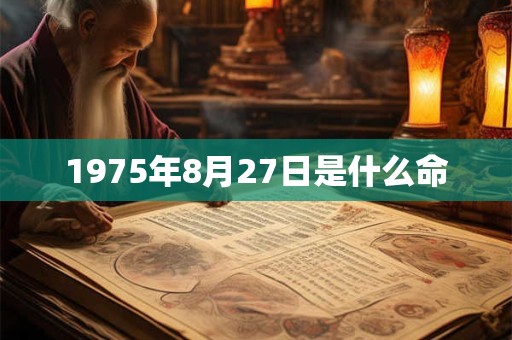1975年8月27日是什么命