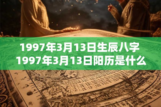 1997年3月13日生辰八字 1997年3月13日阳历是什么星座