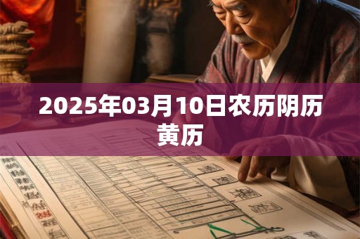 2025年03月10日农历阴历黄历
