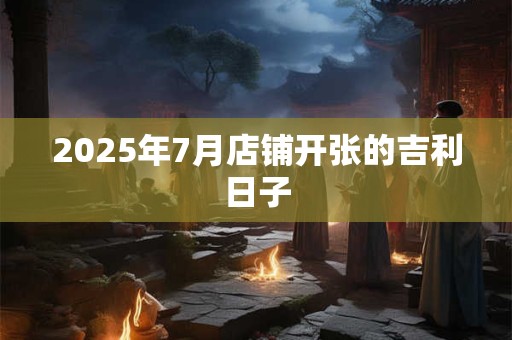 2025年7月店铺开张的吉利日子