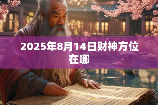 2025年8月14日财神方位在哪