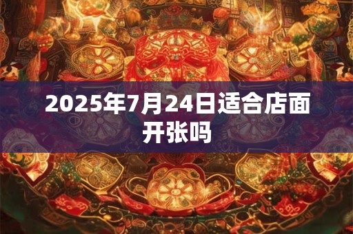 2025年7月24日适合店面开张吗