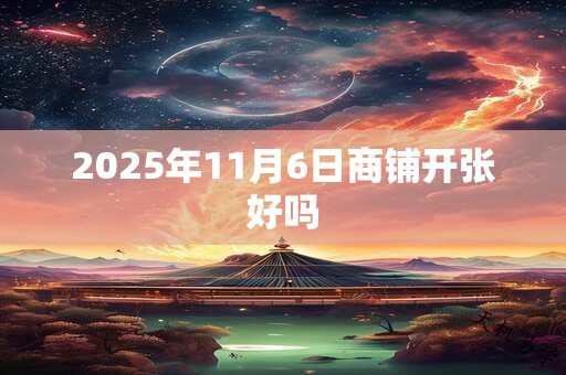 2025年11月6日商铺开张好吗