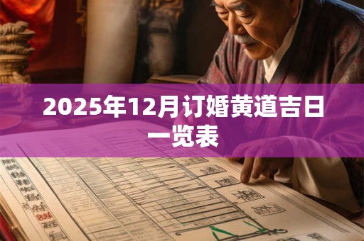 2025年12月订婚黄道吉日一览表