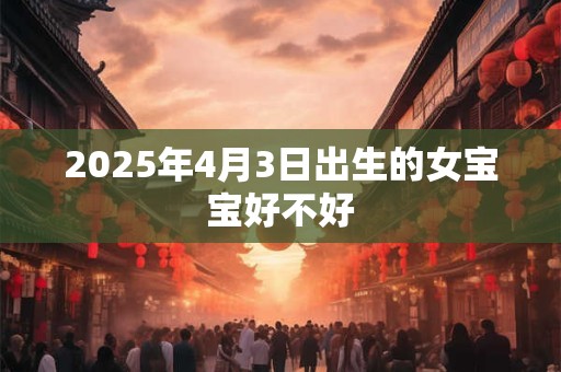 2025年4月3日出生的女宝宝好不好