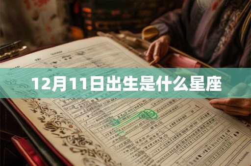 12月11日出生是什么星座