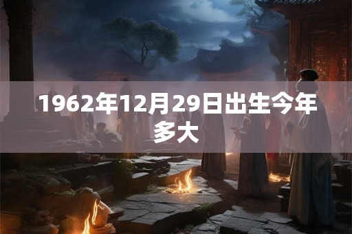 1962年12月29日出生今年多大