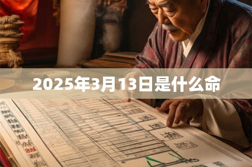 2025年3月13日是什么命