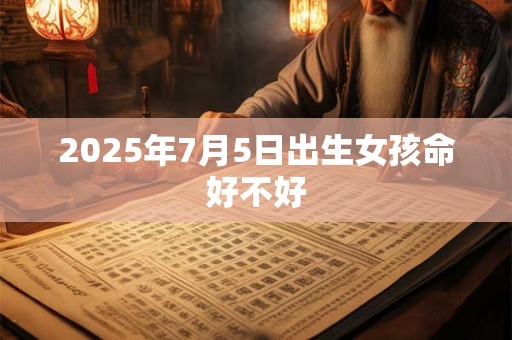 2025年7月5日出生女孩命好不好