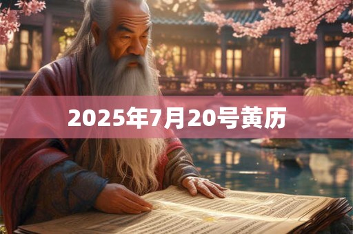 2025年7月20号黄历