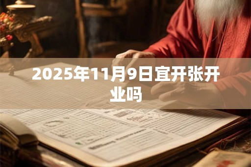 2025年11月9日宜开张开业吗