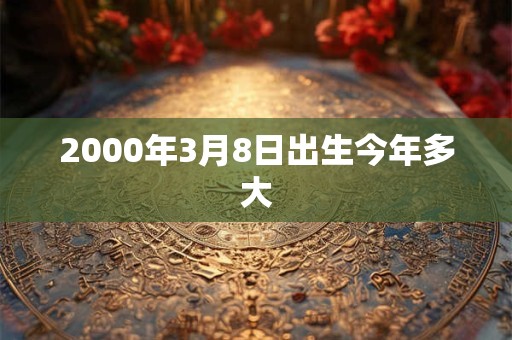 2000年3月8日出生今年多大