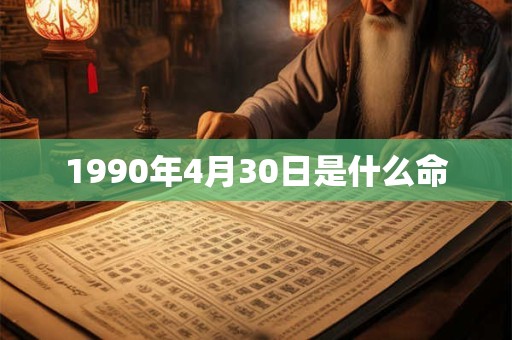 1990年4月30日是什么命