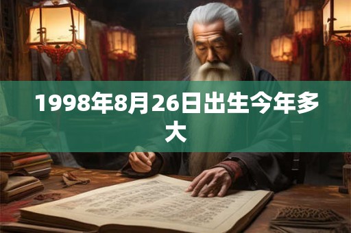 1998年8月26日出生今年多大 1998年8月26日出生今年多大