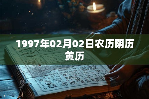 1997年02月02日农历阴历黄历