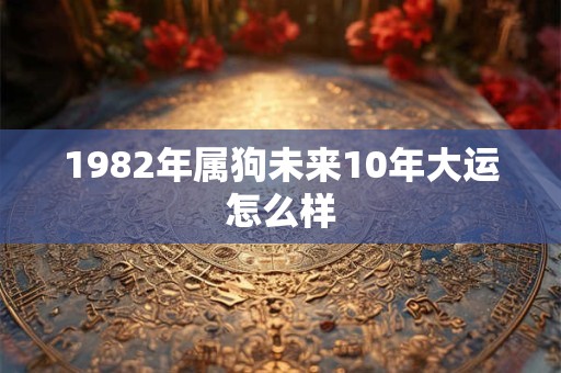 1982年属狗未来10年大运怎么样