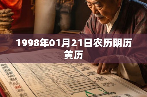 1998年01月21日农历阴历黄历