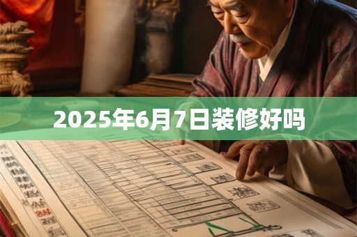 2025年6月7日装修好吗