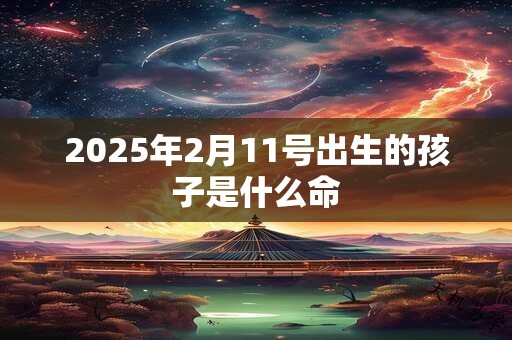 2025年2月11号出生的孩子是什么命 2025年2月11号出生的孩子是什么命