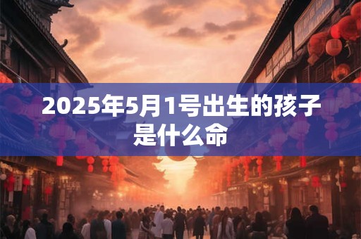 2025年5月1号出生的孩子是什么命
