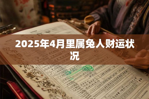 2025年4月里属兔人财运状况